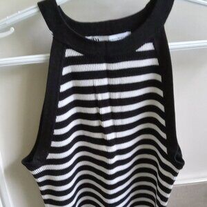 Zara Striped Ribbed Tank Top – Size M